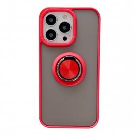 Husa de protectie flippy compatibila cu apple iphone 13 pro max,defender cu prindere inel,rosu
