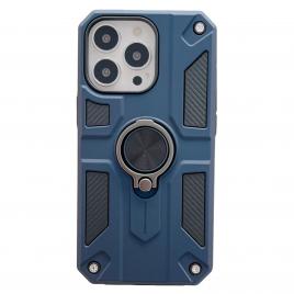Husa protectie flippy compatibila cu apple iphone 13 defender model 5 cu suport prindere inel,albastru