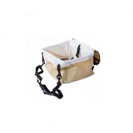 Geanta pentru transport catei, pisici, animale de companie, impermeabil,pentru talie mica  3 in 1, multifunctionala, gonga® bej