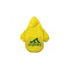 Hainuta cu gluga pentru catei dogbaby,gonga® galben xs