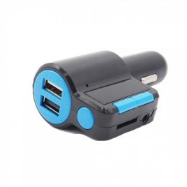 Modulator auto fm, cu usb, gonga® albastru