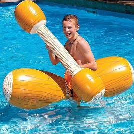 Colac de inot gonflabil sub forma de pluta + vasla gonflabila , joc pentru piscina, flippy