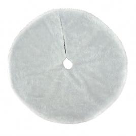 Covor pentru bradul de craciun white haipai, diametru 120 cm, blana cu o grosime 4 cm, alb
