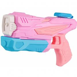 Pistol cu apa pentru copii, rezervor, pentru piscina/plaja, flippy, 6ani+,  3 duze, roz, 300ml