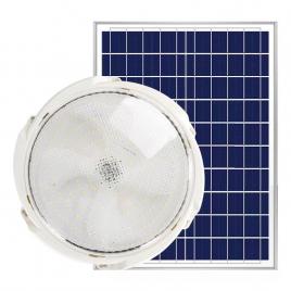 Plafoniera solara flippy, 100 w, diametru 240 mm, cu telecomanda, alb rece