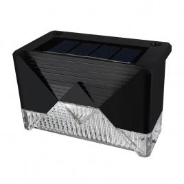Aplica solara led flippy, abs/policarbonat, rezistenta la apa ip65, pentru trepte, borduri, terasa, 1.2v, 600mah, 7.9 x 5 cm, lumina alb cald, negru