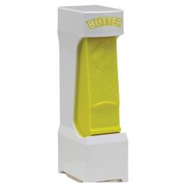 Feliator manual de unt flippy, material plastic, design usor si practic, 20x6x8.5 cm, butter cutter, alb