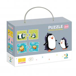 Duo puzzle - mama si puiul (2 piese)