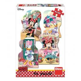Puzzle 4 in 1 - minnie si daisy in vacanta (4 x 54 piese)