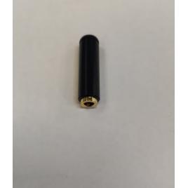 Mufa mama jack 3.5 mm 4pini 4 contacte metal negru cu aurit carcasa slim