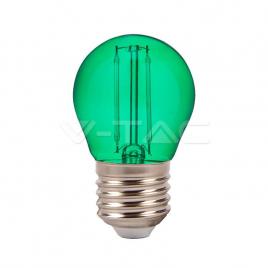 Bec led g45 e27 2w cu filament lumina verde v-tac