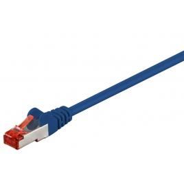 Cablu sftp pimf cat6 albastru 1.5m patchcord cupru ecranat 2x rj45 goobay