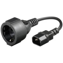 Cablu adaptor ups-priza iec320c14 la schuko mama 23cm goobay