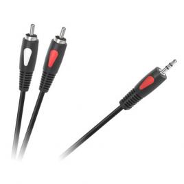 Cablu jack 3.5 mm la 2x rca 10m eco-line cabletech