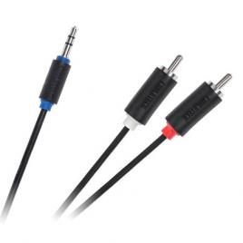Cablu jack 3.5 mm la 2x rca 1m cabletech