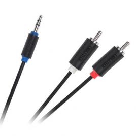 Cablu jack 3.5 mm la 2x rca 3m cabletech