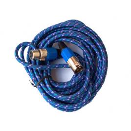Cablu microfon xlr mama-tata 3m textil albastru cabletech