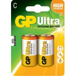 Baterii alcaline r14 c 2buc blister ultra gp