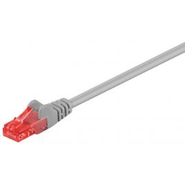 Cablu retea cat6 utp 7.5m patchcord 2x rj45 cca neecranat gri goobay