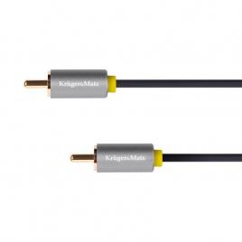 Cablu 1x rca - 1x rca 1.8m basic kruger&matz