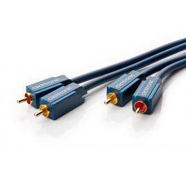 Cablu profesional rca mufa x2 din ambele parti 0.5m ofc placare aurit clicktronic 70376