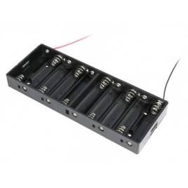 Suport baterii aa r6 x10buc cu terminale cablu comf bh-3101a