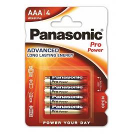 Panasonic baterii alcaline aaa (lr3) pro power 4buc lr03ppg/4bp