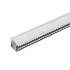 Profil aluminiu pentru banda led 2m 23x15.5mm montaj ingropat capac alb mat v-tac