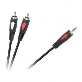 Cablu 3.5 mm tata - 2x rca 1.8m eco-line cabletech kpo4004-1.8
