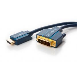 Cablu profesional 1m hdmi - dvi 24+1 ultra hd 4k 60hz cupru awg30 aurit clicktronic