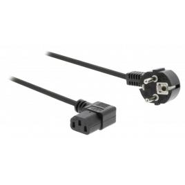 Cablu de alimenatre 5m pc schuko 90 grade - iec-320-c13 90 de grade 3x1.00mm negru valueline