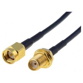 Cablu sma mama-tata 50 ohm 3m negru bq cable sma-smf/50/3
