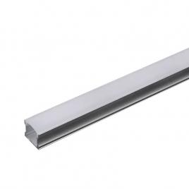 Profil aluminiu banda led 2m 17.2x15.5 mm argintiu-mat v-tac sku-3354