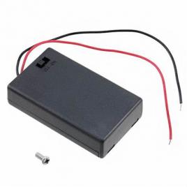 Suport baterii 3x aaa r3 150mm cablu si comutator
