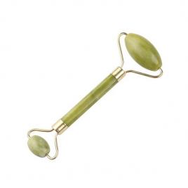 Rola dubla din jad pentru masaj facial si corporal,gonga® verde