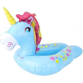 Colac gonflabil pentru copii Unicorn albastru, 56 cm, 071007