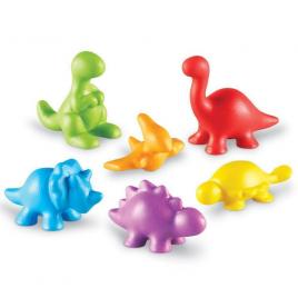 Set pentru sortat si numarat - dinozauri jucausi 72 piese