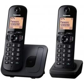 Telefon fara fir DECT Twin Panasonic KX-TGC212FXB, 2 receptoare, Negru