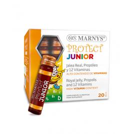 Junior Protect – Complex pentru imunitatea copiilor cu Lăptișor de Matcă, Propolis + 12 Vitamine – 20 fiole