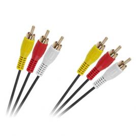 Cablu 3 x rca - 3 x rca 2m standard