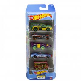 Set 5 masini hot wheels city