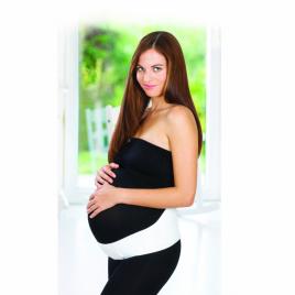 Centura abdominala pentru sustinere prenatala babyjem pregnancy (marime: m, culoare: alb)