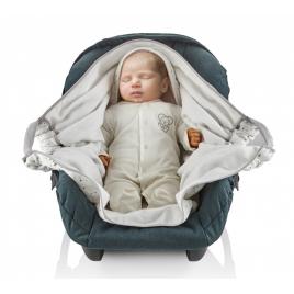 Paturica cu sistem multifunctional babyjem carrier alb pentru transport bebelusi