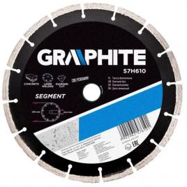 Disc diamantat segmentat, beton, sudat cu laser, 230x22.2 mm, graphite