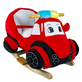 Balansoar pentru bebelusi, masina pompieri, lemn + plus, 60x34x45 cm