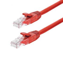 Patch cord gigabit, utp, cat6, 0.25m, rosu - asytech networking tsy-pc-utp6-025m-r