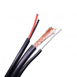 Cablu rg 59 coaxial cca cu sufa de 1.2mm si alimentare 2x1 mm, 305m