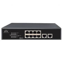 Switch 8 porturi poe, 2 porturi uplink rj45 - unv nsw2010-10t-poe-in