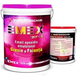 Pachet email epoxidic placi ceramice “emex qsf-3e” - alb - bid. 10 kg + intaritor - bid. 10 kg