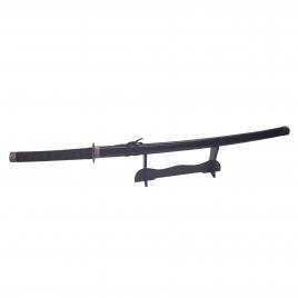 Sabie katana decorativa ideallstore®, panoplie, last samurai, negru, metal, 51.5 cm, suport inclus